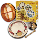 Bodhran - 18" - Claddagh Print