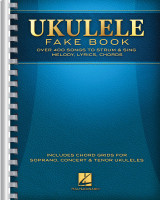 Ukulele Fake Book 9 x 12 Spiral Sheet Music Book