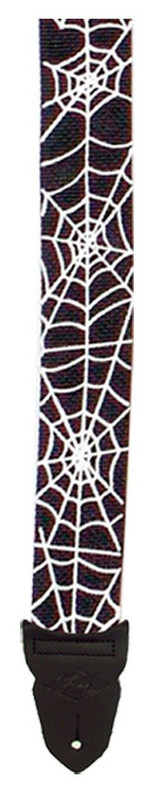 Lm 2' Poly Web Seatbelt Material Guitar Strap Spider Web