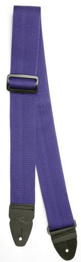 Lm 2' Poly Web Seatbelt Material Guitar Strap- Blue