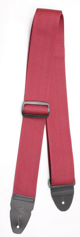 Lm 2' Poly Web Seatbelt Material Guitar Strap- Red