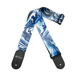 Dimarzio Steve Vai Signature Guitar Strap (Swirl Pattern Blue Universe)