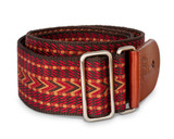 Guitar strap - Montana series - rich vintage red