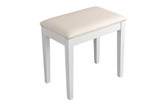 Piano Stool - Polished White -