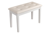 Piano Stool - Polished White Piano Stool - Polished White