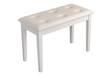 Piano Stool - Polished White - HPB13B