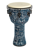 Djembe - 12" tunable and 23 3/4" high - Blue Silk