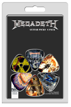 Megadeth Licensed Guitar Pick Packs 6-Pack