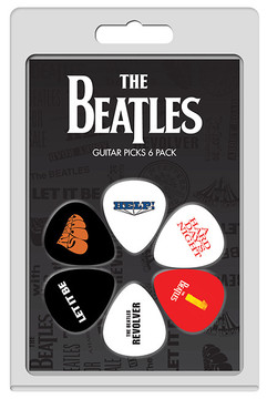 The Beatles Licensed Guitar Pick Packs 6-Pack