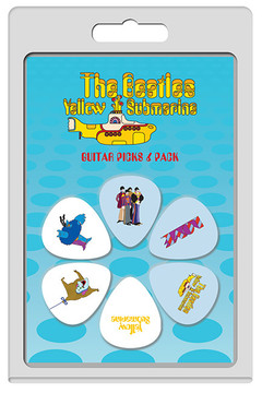 The Beatles Licensed Guitar Pick Packs 6-Pack