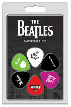 The Beatles Licensed Guitar Pick Packs 6-Pack