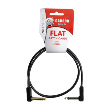 Carson Pro - Guitar Effects Pedal Flat Patch Cable- 2 Foot