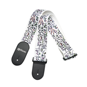 Dimarzio Steve Vai Signature Guitar Strap (Swirl Pattern Art White)