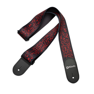 Dimarzio Steve Vai Signature Guitar Strap (Swirl Pattern Art Black)