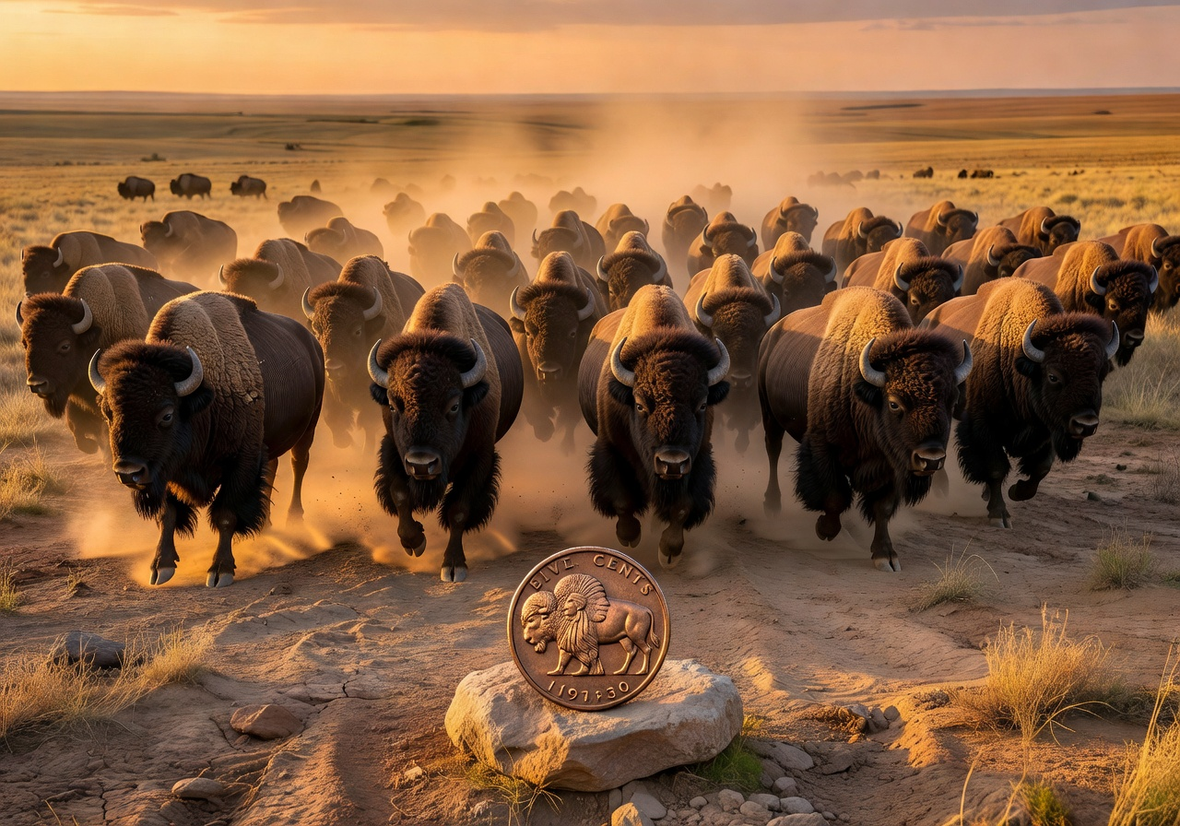 Stampede Your Way to a Great Five Cents Buffalo Coin Deal