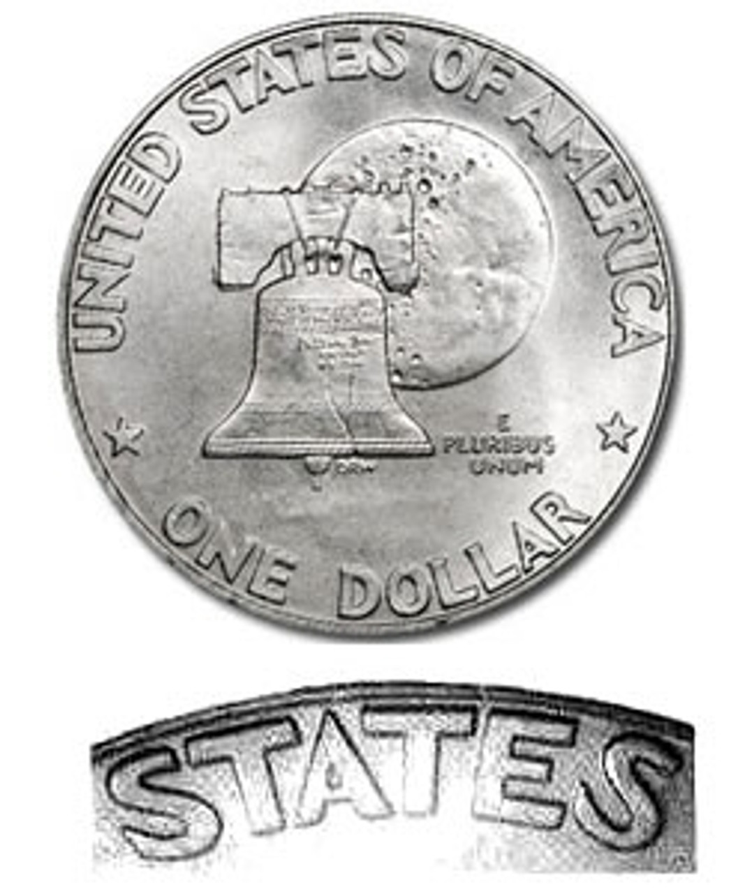 1976-P Eisenhower Dollar Type 1 1976 Dollar Coin
