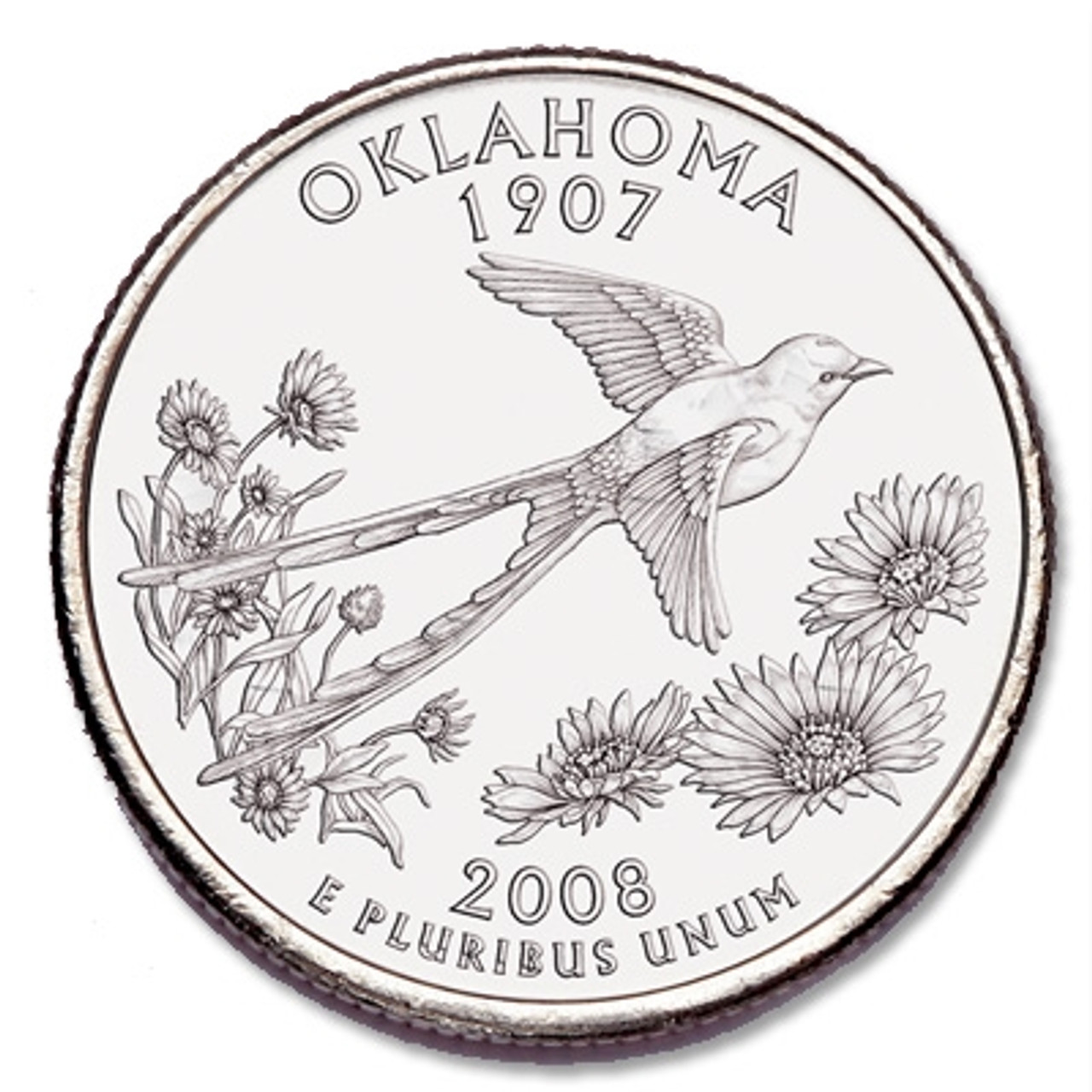【新品未使用】2008年発行 オクラホマ州Quarter 1 バンク•ロール 新品未使用】2008年発行 オクラホマ州Quarter 1 バンク•ロール