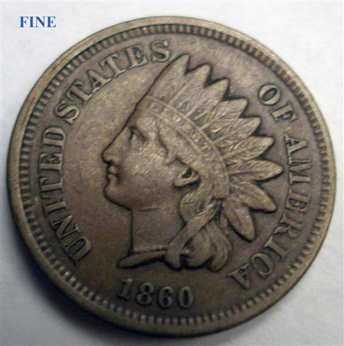 1860 Indian Head Penny Type 1 Indian Head Cent Coins For Sale