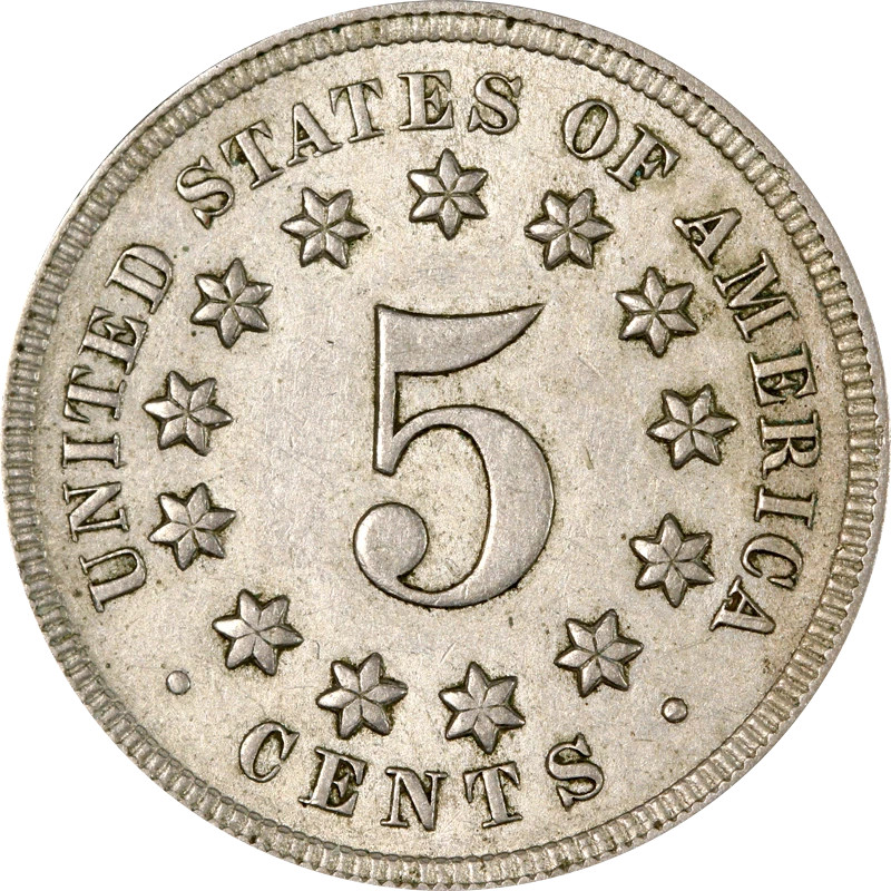 1868 Shield Nickel Five Cent Nickel Coins For Sale