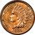 1864 Indian Head Penny Copper Nickel