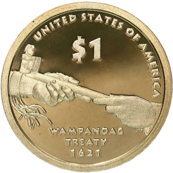 2011 S Native American Dollar Wampanoag Treaty