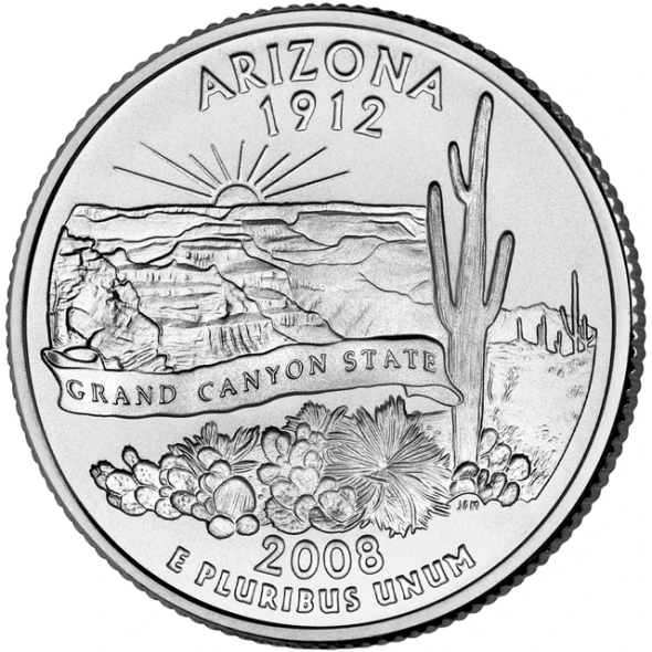 Arizona State Quarter 2008-P
