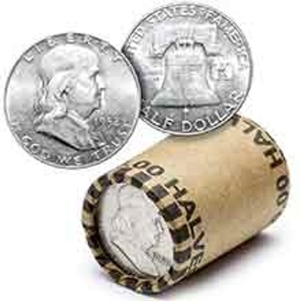 90% Silver Franklin Half Dollar Roll