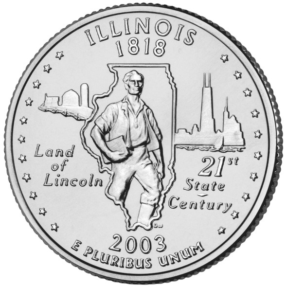 Illinois State Quarter 2003-D