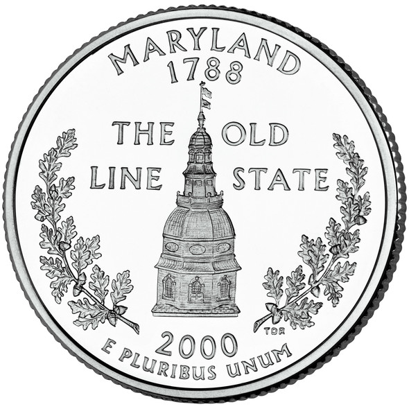 Maryland State Quarter 2000-D