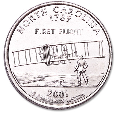 North Carolina State Quarter 2001-P
