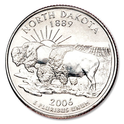 North Dakota State Quarter 2006-P