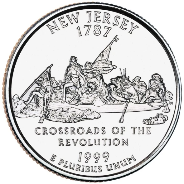 State Quarter Rolls New Jersey 1999-D