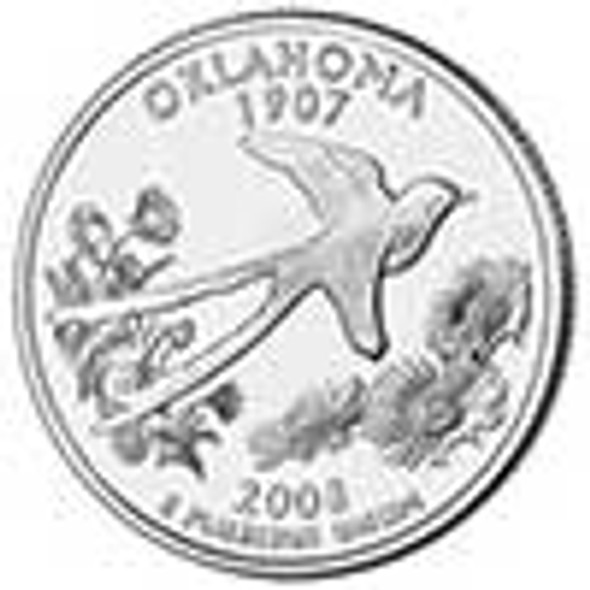 【新品未使用】2008年発行 オクラホマ州Quarter 1 バンク•ロール 新品未使用】2008年発行 オクラホマ州Quarter 1 バンク•ロール