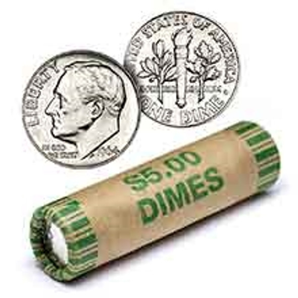 90% Silver Roosevelt Dimes Roll