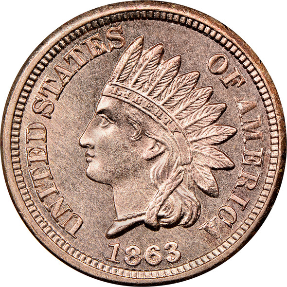 1863 Indian Head Penny