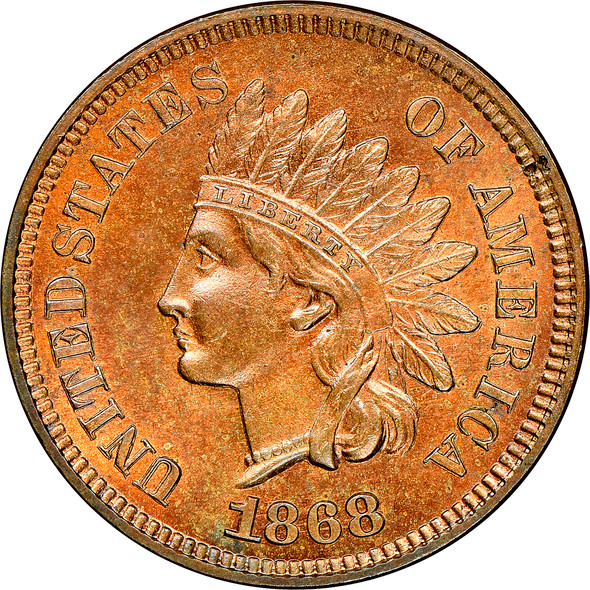 1868 Indian Head Penny