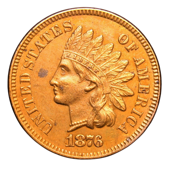 1876 Indian Head Penny