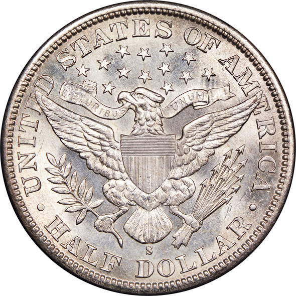 1893-S Barber Half Dollar