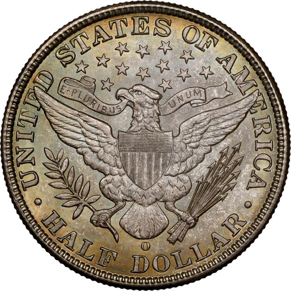 1908-O Barber Half Dollar