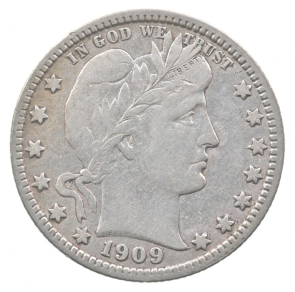 1909-D Barber Quarter