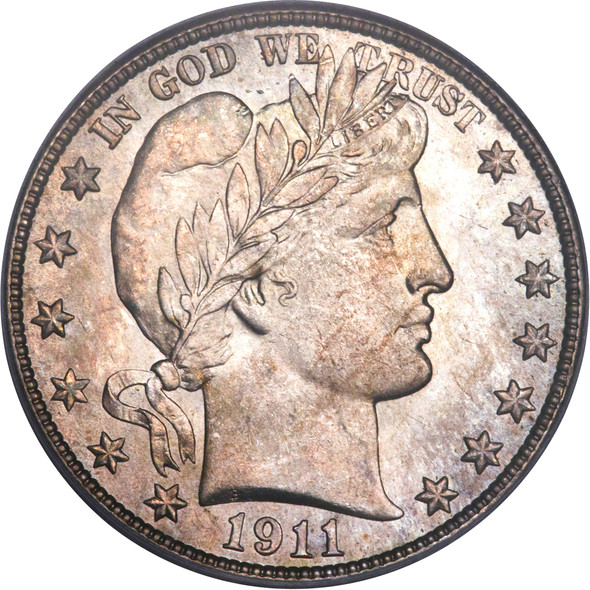 1911-P Barber Half Dollar