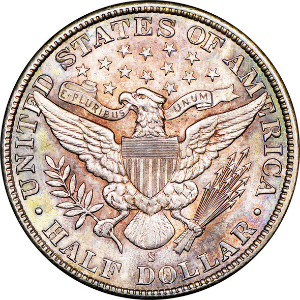 1911-S Barber Half Dollar