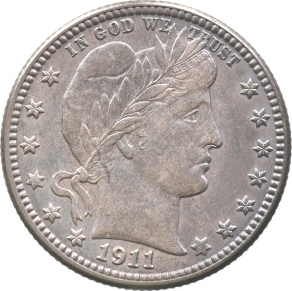 1911-S Barber Quarter