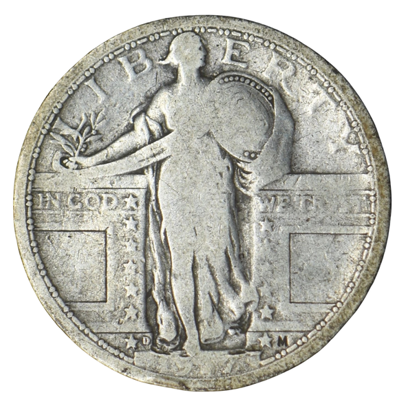 1917-D Type 1 Standing Liberty Quarter