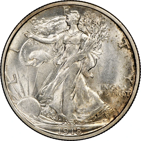 1918-D Walking Liberty Half Dollar