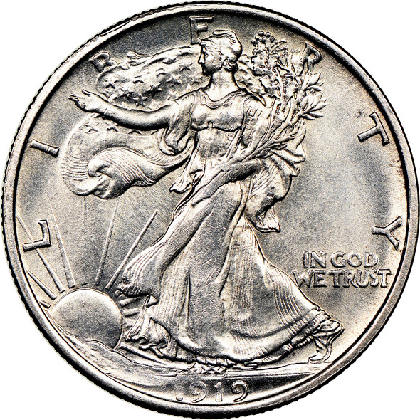 1919-D Walking Liberty Half Dollar