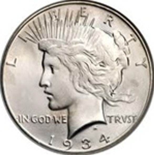 1934-S Peace Silver Dollar