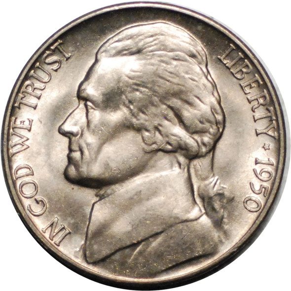 1950-D Jefferson Nickel
