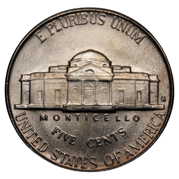 1951-S Jefferson Nickel