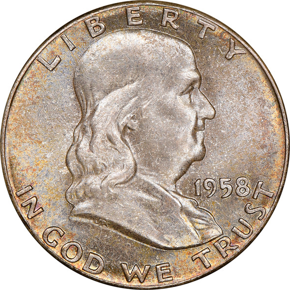 1950-P Franklin Half Dollar Ben Franklin Silver Half Dollars